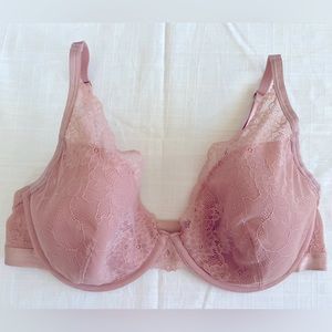 Soma Lightest Lift Lace Plunge Bra - Blush/Nude 36DD/36E